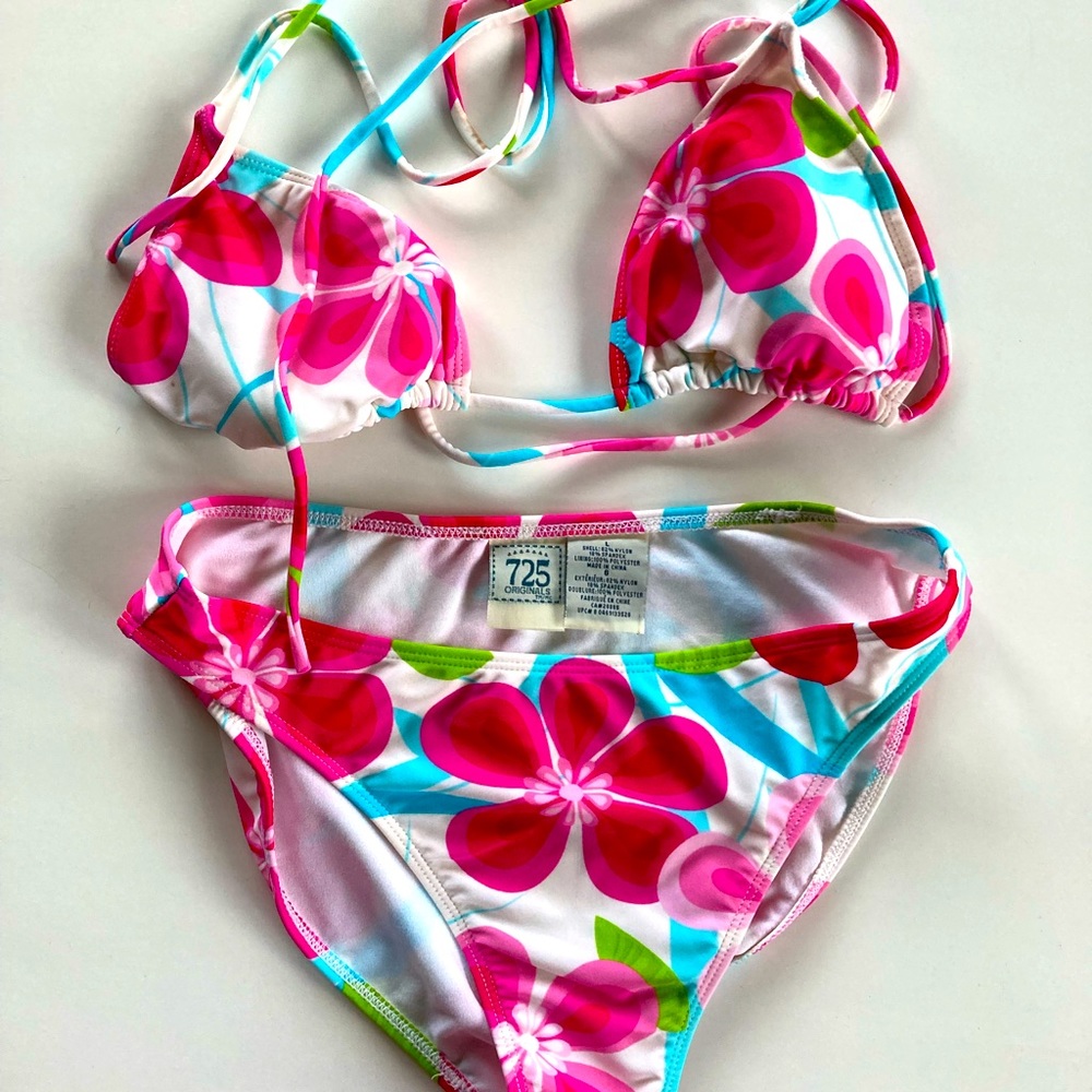 Floral Print String Bikini
